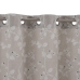 Cortina Gris Flores 140 x 260 cm