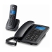 Fasttelefon Motorola C4201 Combo DECT (2 pcs) Svart