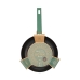 Non-stick frying pan Černý Zelená Ø 26 cm Hliník