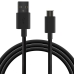 Kabelis USB-C į USB KSIX 1 m Juoda