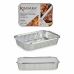 Set Keukenservies Wegwerpbaar Met deksel Aluminium 21 x 6 x 30,5 cm (24 Stuks)