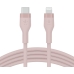 Cabo USB-C para Lightning Belkin CAA009BT2MPK 2 m Cor de Rosa