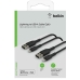 Cabo USB para Lightning Belkin CAA001BT1MBK2PK 1 m Preto (2 Unidades)