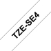 Gelamineerde Tape voor Labelmakers Brother TZE-SE4 Beveiligingstape Zwart/Wit 18mm