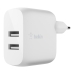 Väggladdare + lightning MIFI-kabel Belkin WCD001VF1MWH Vit 24 W