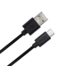 Cablu USB A la USB C Philips DLC3104A/00 Încărcare rapidă 1,2 m Negru