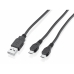 USB to mikro USB kabelis Trust GXT 222 Melns