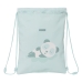 Bolsa Mochila con Cuerdas Safta Sleepy Gris 26 x 34 x 1 cm