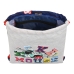 Rugtas met Koordjes Mickey Mouse Only One Marineblauw 26 x 34 x 1 cm