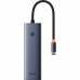 Hub USB Baseus Zwart Grijs (1 Stuks)