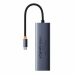 Hub USB Baseus Preto Cinzento (1 Unidade)