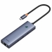 Hub USB Baseus Zwart Grijs (1 Stuks)
