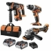 Conjunto de berbequim e acessórios AEG Powertools