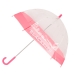 Parasol BlackFit8 Glow Up Różowy Przezroczysty 48 cm