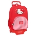 Mochila Escolar com Rodas Hello Kitty Spring Vermelho 33 x 42 x 14 cm