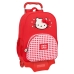 Skolas mugursoma ar riteņiem Hello Kitty Spring Sarkans 33 x 42 x 14 cm