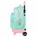 Schoolrugzak met Wielen Smiley Summer Fun Turkoois 33 X 45 X 22 cm