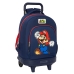 Mochila Escolar con Ruedas Super Mario World 33 X 45 X 22 cm