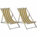 Chaise longue Italiadoc Jaune A rayures