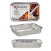 Set van trays Aluminium 31,5 x 20,5 x 5,8 cm 4 Onderdelen (12 Stuks)