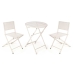 Ensemble Table + 2 Chaises Blanc