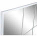Sienas spogulis Balts Metāls Stikls Logs 90 x 120 x 2 cm