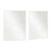 Espejo de pared JY21100W Blanco Ventana 90 x 120 x 2 cm Rectangular