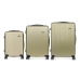 Set of suitcases Green Stripes 3 Pieces