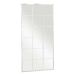 Specchio da parete Bianco Metallo Cristallo Finestra 90 x 180 x 2 cm