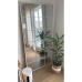 Espejo de pared Blanco Metal Cristal Ventana 90 x 180 x 2 cm