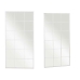 Espejo de pared Blanco Metal Cristal Ventana 90 x 180 x 2 cm