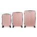 Set of suitcases Pink 3 Pieces