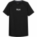 Herren Kurzarm-T-Shirt 4F Run Schwarz