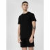 Heren-T-Shirt met Korte Mouwen 4F Regular Plain Zwart