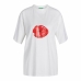 Maglia a Maniche Corte per Bambini Jack & Jones Jxkora Loose Bianco