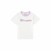 Camisola de Manga Curta Infantil Champion Crewneck Branco