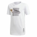 T-Shirt met Korte Mouwen voor kinderen Adidas Iron Man Graphic Wit