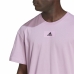 Kortærmet T-shirt til Mænd Adidas Essentials Feelvivid Drop Lavendel