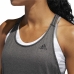 Sieviešu Īsroku T-krekls Adidas 3 Stripes Tank Tumši pelēks