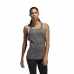 T-Shirt para Mulher sem Mangas Adidas 3 Stripes Tank Cinzento escuro