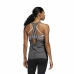 Camiseta para Mujer sin Mangas Adidas 3 Stripes Tank Gris oscuro