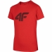 T-Shirt met Korte Mouwen voor kinderen 4F Melange Rood