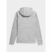 Felpa con Cappuccio Donna 4F Fleece Grigio