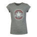 T-Shirt met Korte Mouwen voor kinderen Converse Timeless Chuck Patch G Grijs