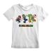 Camisola de Manga Curta Infantil Super Mario Running Pose Branco