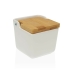 Saltkar med lock Versa Vit Dolomite (9 x 8 x 9 cm)