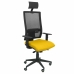 Καρέκλα γραφείου με κεφαλάρι Horna bali P&C BALI100 Κίτρινο