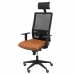 Office Chair with Headrest Horna P&C Brown
