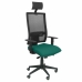 Kancelárska stolička s podhlavníkom Horna bali P&C BALI456 Smaragdovo zelená