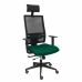 Καρέκλα γραφείου με κεφαλάρι P&C B10CRPC Σκούρο Σκούρο πράσινο